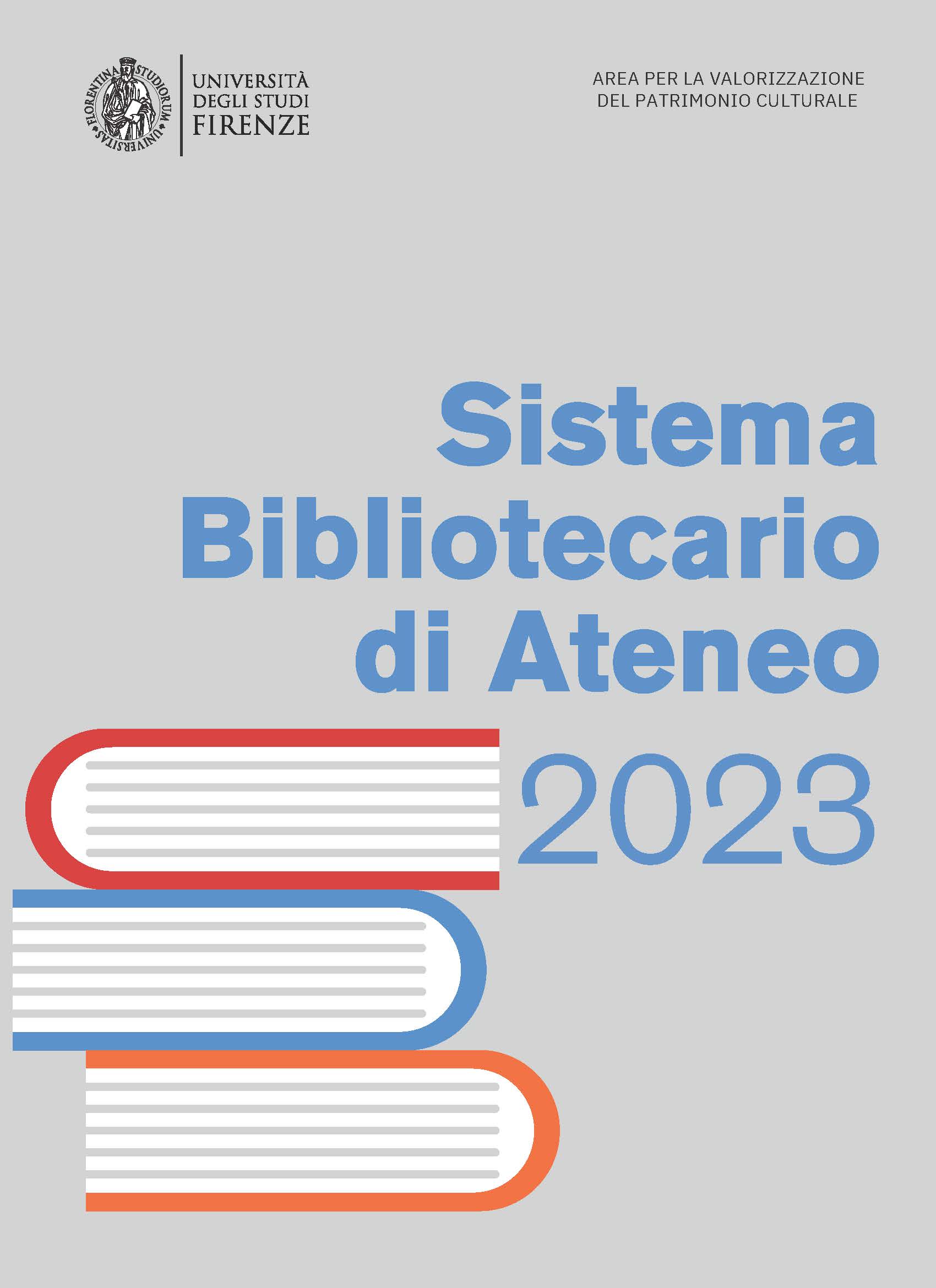 frontespizio Sistema bibliotecario di Ateneo 2023