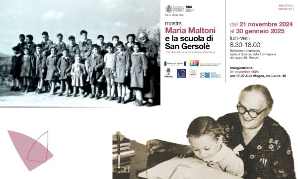 Maria Maltoni e la Scuola di San Gersolè. Mostra itinerante. Biblioteca Umanistica. Sede di Scienze della Formazione